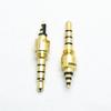 Enchufe hermano recomienda enchufe de audio y video 3.5mm hilo de cuatro niveles placa 6.8 30.9L chapado en oro enchufe de auriculares de vinilo