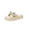 Sandalias de Plataforma de Suela Gruesa para Mujer, Calzado de Verano para Exteriores, Combinan con Faldas, Nueva Moda 2026, Impresionantes Sandalias de Playa Florales para Mujer
