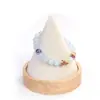 Pulsera Popular Transfronteriza Temu Shein Tk Aguamarina Amazonita Piedra Punto Azul Pulsera Elástica Hecha a Mano con Hilo