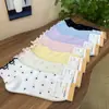 Meias Curtas de Algodão Importadas da Kikiya Dongdaemun Coreana para Mulheres, Coleção Primavera/Verão, Novidade, Atacado, com Bordas Franzidas e Bolinhas