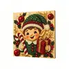 Pintura de Perlas de Papá Noel Navideño Transfronteriza DIY Pegatina de Perlas Hecha a Mano Pintura de Diamantes Navideños