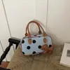 Bolso de mano de lunares y bloques de color estilo coreano, nuevo y moderno de moda para principios de otoño de 2026, exquisito bolso de hombro y cruzado para el día a día