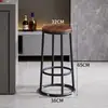 Cadeira de Bar Leve de Luxo, Banqueta Alta para Café, Banqueta de Bar, Balcão de Loja de Celulares, Banqueta Alta para KTV, Banqueta Comercial para Loja de Chá com Leite
