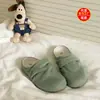 Mocasines Cerrados Estilo Birkenstock Plisados Color Crema para Mujer Primavera/Verano 2026, Nuevos Zapatos Perezosos de Resbalar para Primavera