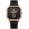 Reloj de cuarzo cuadrado para hombre, de alta calidad, para fiestas estudiantiles, moderno, con esfera grande, resistente al agua, estilo deportivo para adolescentes.