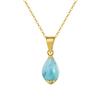 Colección de Cadena para Clavícula de Moda Estilo Bohemio Piedra Natural de Color Diseño Original Collar de Perlas Plata 925 Venta Directa