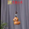 Sándalo Tallado Zodiaco Caballo Cadena para Teléfono Colgante Yiming Xianyuan Llave Madera Maciza Tallada Caballo Llavero Colgante para Coche