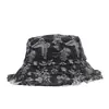 Sombrero de Cubo de Mezclilla con Estampado Floral Coreano para Mujer, Sombrilla de Primavera, Estilo Japonés de Moda, Sombrero con Visera para Protección Solar Juvenil, Tendencia Ins