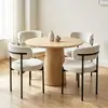 Nordic Light Luxury High-end Sense Banqueta Tecido Estilo Italiano Cadeira de jantar Simples Café Casual Home Restaurante Encosto Cadeira