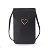 Nueva bolsa para teléfono móvil mujer moda mini estudiante femenina estilo coreano monedero versátil bolsa pequeña con pantalla táctil transparente bolsa cruzada