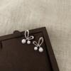 Design Amor Bowknot Brincos de Pérola Nicho Feminino Personalidade Única Moda Elegante All-match Brincos Brincos
