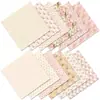 12 Piezas de Compra Directa Transfronteriza Papel para Material de Álbum de Fotos y Diario DIY, Papel de Fondo Floral Rosa para el Día de San Valentín, Papel con Patrones