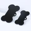 Venta al por mayor de placa de identificación de metal para perro de acero inoxidable Hueso placa de identificación para mascota placa en blanco tarjeta de identificación para mascota se puede grabar con láser