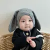 Gorro para Bebé Primavera y Otoño Lindo Gorro con Protección para las Orejas para Bebés Niños y Niñas para Proteger la Fontanela Meses Pequeños Cortavientos Cálido Gorro para la Cabeza Invierno