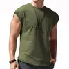 Estación Independiente 2026 estilo americano verano para hombre secado rápido manga corta versátil cuello redondo casual color liso top moderno en stock