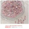 Blanco de Huevo Forma Plana Diamante Joyería para Uñas Flash Mixto Acrílico Diamante Rosa Champaña tamaño pequeño Diamante para Uñas
