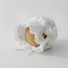 Chapéu de Bebê Primavera e Verão Estilo Fino Menina Proteção Solar Chapéu de Sol Bebê Borda de Renda Bordado Elegante Chapéu de Princesa
