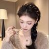 Banda para el cabello con dientes superiores de alto temperamento para mujer, banda para el cabello con volumen, nueva tarjeta para el cabello de otoño e invierno, banda para el cabello para lavarse la cara, accesorios para el cabello