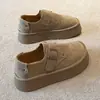 Sapatos Birkenstock de sola grossa femininos, nova coleção outono 2026, mocassins de calçar, sapatos casuais estilo Birkenstock Melard, sapatos femininos que aumentam a altura