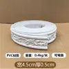 Tira de Borde Suave de PVC Autoadhesivo Pu Estilo Francés para Decoración de Puertas con Arco Curvo Borde de Pared de Fondo Estilo Europeo Línea de Yeso