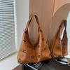 Bolso de Axila de Nicho Nuevo Transfronterizo 2026 para Mujer, Bolso Calado de Moda Otoño e Invierno, Bolso Tote Casual Versátil