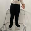 Inverno 2022 Novo Simples Versátil para Bebê com Forro de Lã Capuz Letra Camiseta Roupa de Escalada Infantil Casual Pulôver