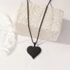 Cadena de Suéter Transfronteriza Especialmente Diseñada para Estilo Europeo y Americano Más Vendido en Amazon Estilo Hueco de Corazón de Melocotón Moda para Mujer Acero de Titanio Collar Largo