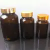Frascos Medicinais Marrons, Frascos para Cápsulas, Frascos para Embalagem de Medicamentos de Saúde, Frascos com Aditivos de Vidro, Frascos Selados para Reagentes, Frascos Dosadores para Pó Medicinal