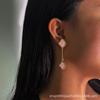 Cdd Nuevos Pendientes Largos de Borla Tallados de Nácar de Doble Cara Estilo Corte Europeo y Americano, Populares en Aliexpress, Directamente de la Fábrica de Origen