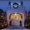 Corona de Navidad estilo americano, colgante decorativo para puerta de 30 cm, corona de vid colgante de nuevo estilo, 40 cm para decoración de patios, hoteles y centros comerciales