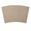 Mantel individual en forma de abanico de cuero PU con patrón de espiga, impermeable, a prueba de aceite, aislante térmico para mesas, para hoteles, restaurantes y uso doméstico, fácil de limpiar