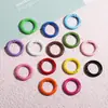 Chaveiro de Argola Cor de Tinta de Cozimento Fivela de Mola Conexão de Abertura Fivela de Cartão Pingente Ornamento DIY Manual Argola