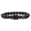 Pulsera elástica de doce constelaciones de venta caliente transfronteriza pulsera de cuentas brillantes para hombre pulsera de cuentas para pareja WISH Amazon venta caliente