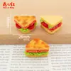 Novo Brinquedo Alimentício Sanduíche Colorido Simulado Acessórios de Resina Cola de Creme DIY Pequenos Enfeites Pingente Capa de Celular