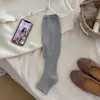 Calcetines de estilo ballet serie miu otoño e invierno sin pies para pantorrilla, delgados, calcetines de medio dedo JK, calcetines de tacto de alta gama con botas, calcetines largos holgados