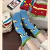 Calcetines de Media Pantorrilla con Dibujos Animados Lindos YOUJIAXIU para Mujer, Calcetines para el Piso del Hogar, Calcetines Gruesos para Dormir para Mujer, Nuevo Producto Transfronterizo