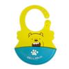 Desenho Animado Grande Ajustável Silicone Bolso para Baba Produtos para Bebê Babador Fofo Bolso para Lenço de Baba Babador de Alimentação Infantil