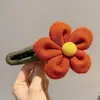 Presilha de Cabelo com Laço Color-Blocked para Mulheres, Presilha Bico de Pato Novo Estilo High-End 2025, Grampo para Parte de Trás da Cabeça, Acessório de Cabelo