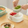 Caja de conservación de alimentos para refrigerador Nachuan Creative, escurridor de cocina, compartimento para almacenar frutas y verduras, con tapa