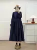 Roupas Femininas Novas de Primavera e Outono, Vestido de Renda Patchwork Estilo Mori Girl, Vestido Solto de Manga Longa de Comprimento Médio Venda por Atacado
