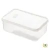 Caja Grande para Pepinillos de Cocina, Caja Sellada para Conservar la Frescura, Caja de Almacenamiento para Refrigerador de Grado Alimenticio, Caja para Platos Fríos con Tapa