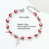 Pulsera Transfronteriza Ojo de Demonio Cruzado Europeo Americano de Oriente Medio Acero Inoxidable Moda Ojo de Aceite Goteante Joyería Personalizada Unisex