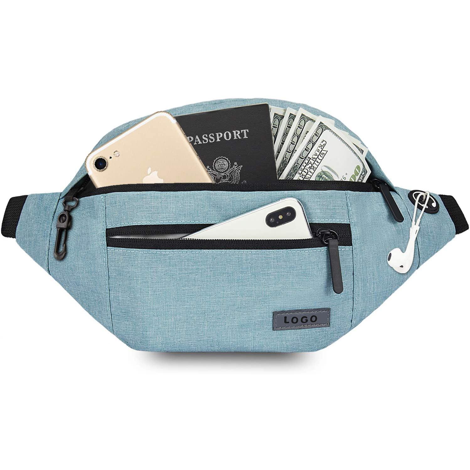 SKU-18-Water Blue(4 Zipper Poc