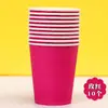 Copo de Papel Colorido Descartável Feito à Mão DIY Copo de Papel de Cor Sólida Jardim de Infância Crianças Argola Material de Educação Infantil Copo de Papel Espessado