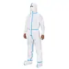 Ropa Protectora Desechable Sf Membrana Transpirable Mono Impermeable de Una Pieza Blanco Engrosado Especial con Pies Cubiertos para Cría