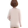 Suéter de meia-idade para primavera e outono, top 2023 novo para mulheres de meia-idade e idosas, camiseta de base para primavera, fábrica de origem