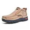2025 Novas Botas Martin Explosivas Transfronteiriças Masculinas Novas Botas Masculinas Plus Size Sapatos Masculinos para Exterior Botas Curtas Sapatos Casuais de Couro para Homem
