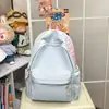 Mochila de Colores Bloqueados con Letras de Nuevo Estilo Simple Estilo Bosque Versátil Transfronteriza Moda Ins Mochila de Gran Capacidad Bolsa Escolar para Viajes