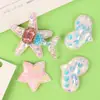Estrella de Cinco Puntas Unicornio Ciervo Malla Cisne Lentejuelas Accesorios DIY Broche Pasador Adorno para el Cabello Accesorios para Ropa Accesorios con Forma de Corazón