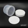 300g redondo reto boca larga garrafa cosmética filme de lama máscara frasco embalagem frasco de plástico transparente creme esfoliante frasco